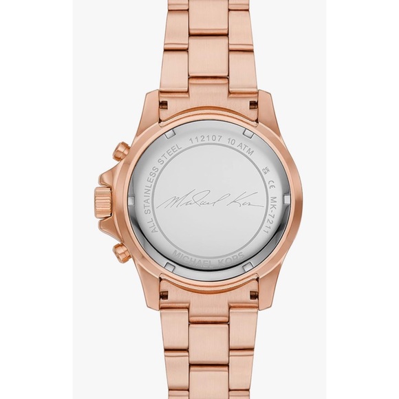 MK7211 Everest Chronograph Rose Gold-Tone Stainless Steel Bracelet watch 42mm - Picture 5 of 6